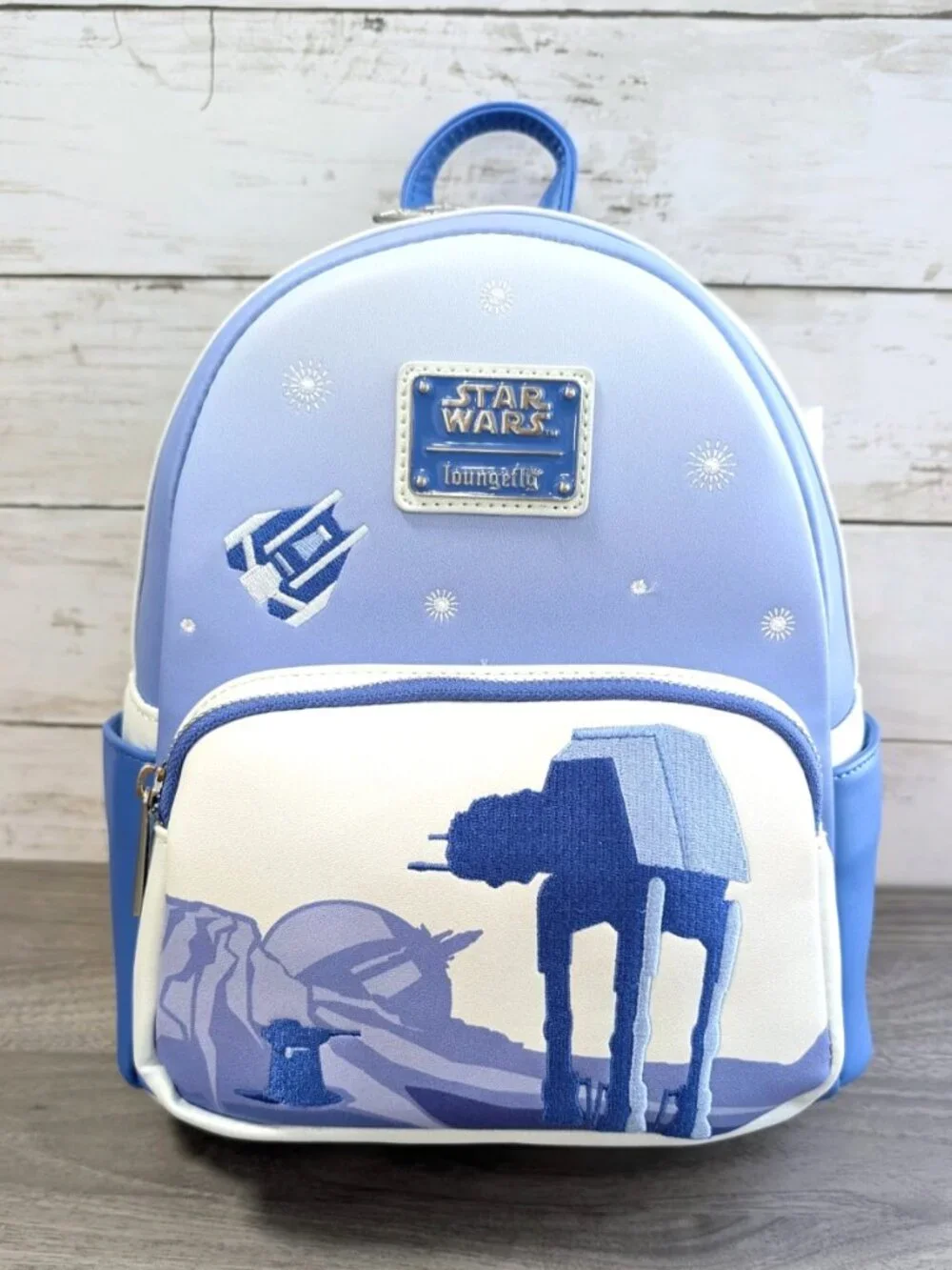 Star Wars Loungefly Mini Backpack Hoth AT-AT Empire Strikes Back Blue